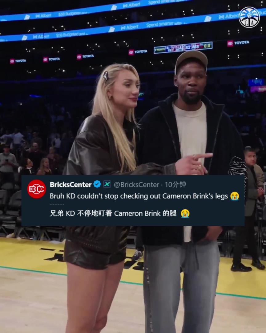 關心后者傷勢？美媒調(diào)侃：KD不停地在瞄布林克的腿